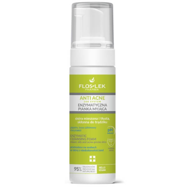 ANTI ACNE 24H System Enzymatyczna pianka myjąca 150 ml