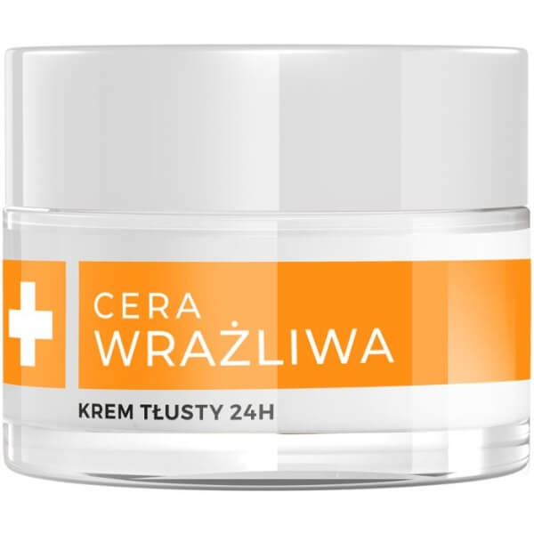 AA Cera Wrażliwa krem tłusty do cery suchej i normalnej 24h-50ml - obrazek 3